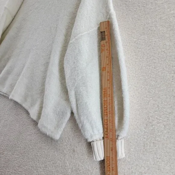 Free People Milo Tunic Sweater Women's Medium Evening Cream Drop Shoulder L/S~ - Picture 5 of 12